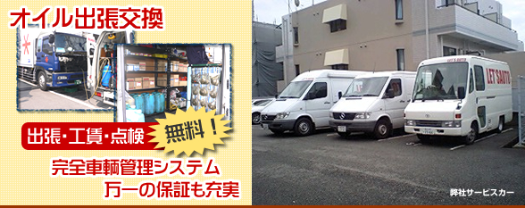 オイル交換 出張 ガソリン 燃料 節約 経費削減